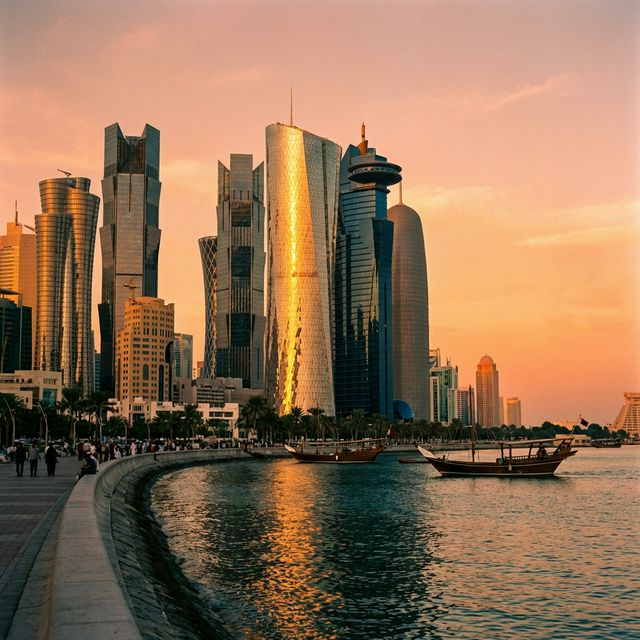 Doha Skyline Background
